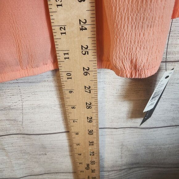 Alyx Large NWT apricot flowy Tunic blouse - Picture 9 of 10